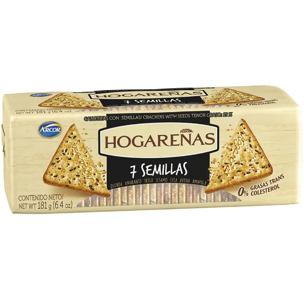 Galletas hogareñas 7 semillas Arcor 181 g