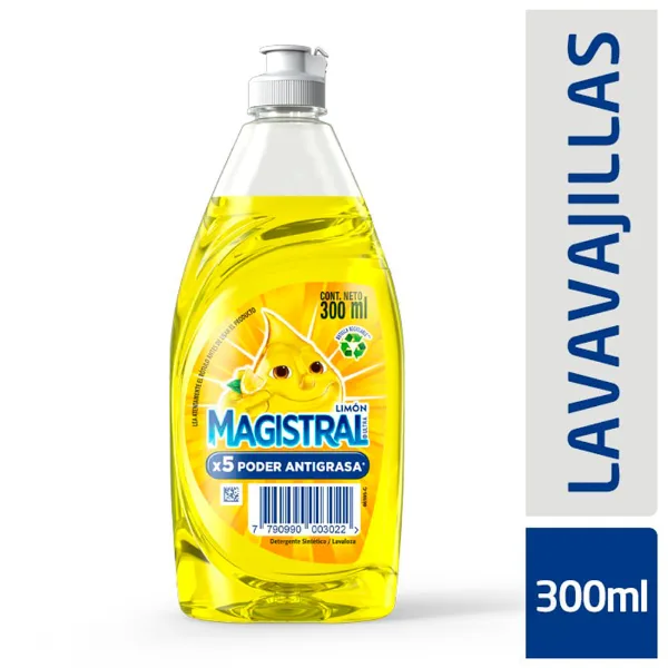 Deter Lavavajilla Magistral Ultra Limón 300 cc