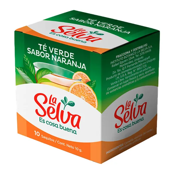 Té verde La Selva naranja 10 un.