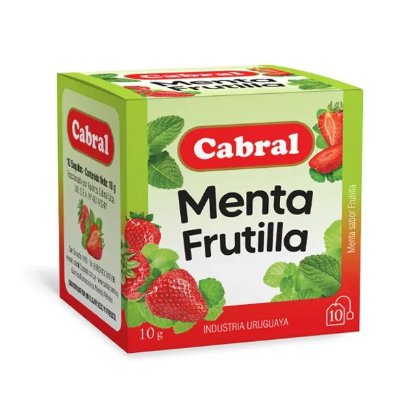 Te Cabral Menta y Frutilla 10 g