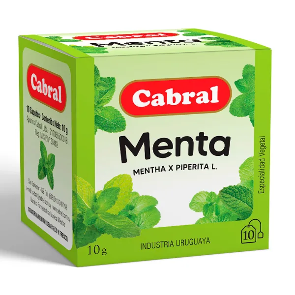 Té Cabral Menta 10 un.