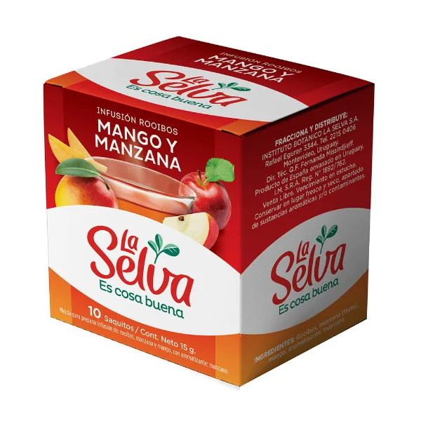 Té La Selva mango y manzana 10 sobres