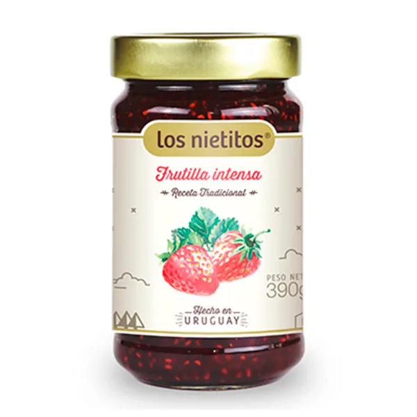 Mermelada Los Nietitos frutilla intensa 390 g