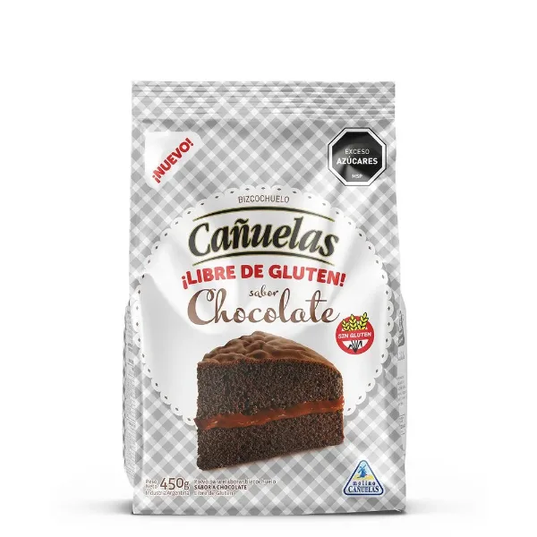Bizcochuelo Cañuelas Chocolate sin Tacc 450 g