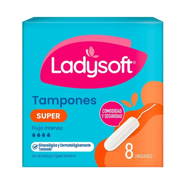 Tampones Ladysoft Super 8 un.