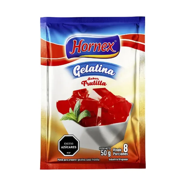 Gelatina Hornex Frutilla 50 g