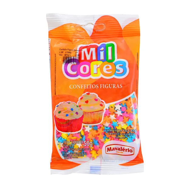 Confites Mavalerio Mil Cores estrellas