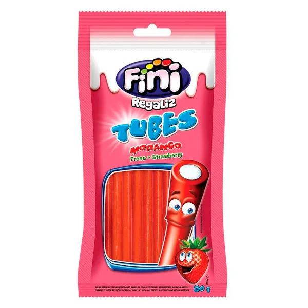 Gomitas tubes Fini morango 80 g
