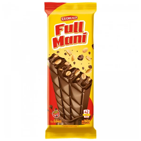 Chocolate Georgalos con Leche y Maní 160 g