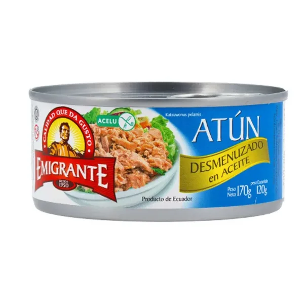 Atun Emigrante Desmenuzado en Aceite 170 g