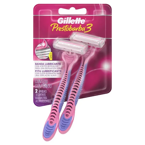 Afeitadora Gillette Prestobarba 3 Mujer 2 un.
