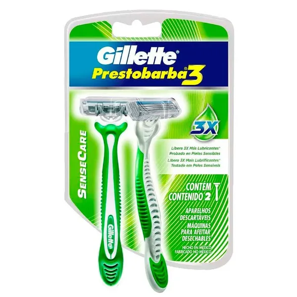 Afeitadora Gillette prestobarba3 Sense Care 2 un.