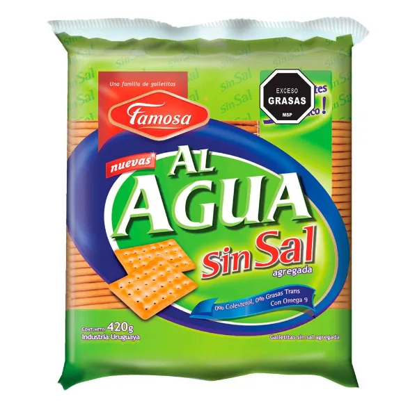 Galleta al Agua Famosa sin Sal 420 g