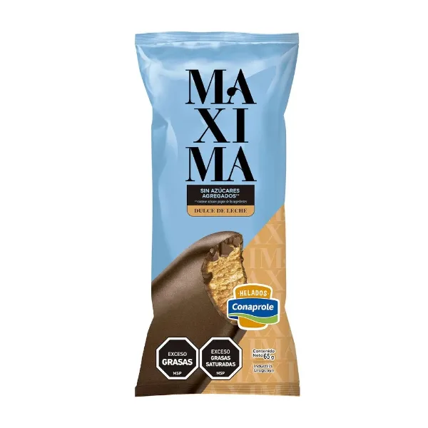 Helado Conaprole Maxima Dulce de Leche sin Azucar 65 g