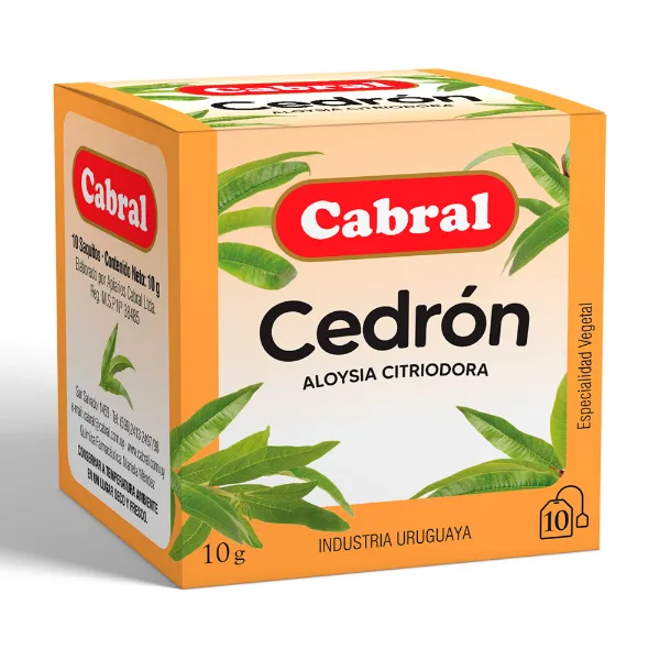 Té Cabral cedrón 10 un.