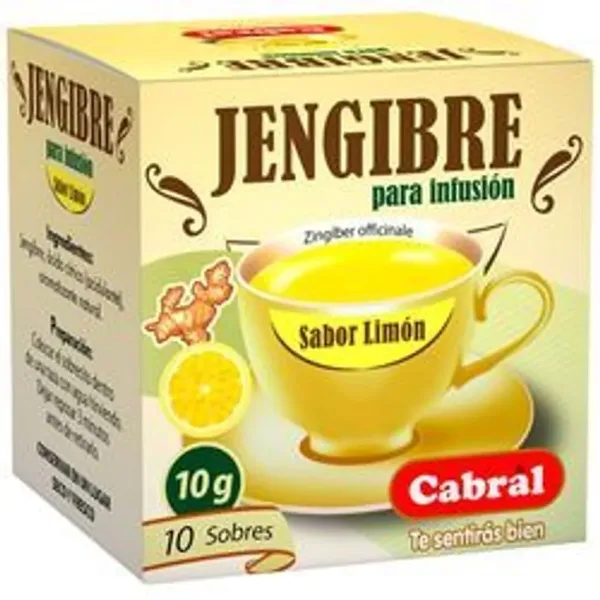 Te Cabral Jengibre con Limon 10 sobres