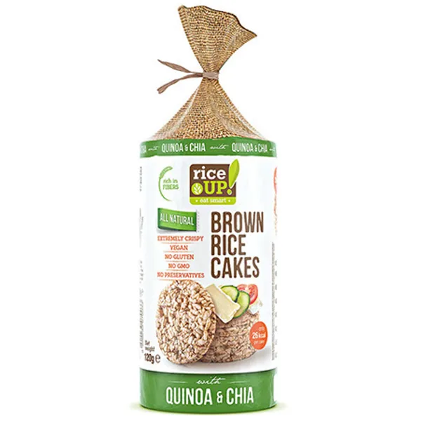 Galletas de arroz Rice Up chía y quínoa 120 g