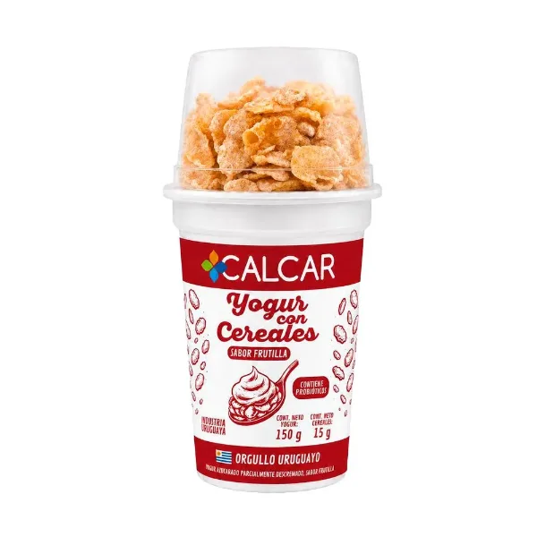 Yogur Calcar Frutilla con Cereales Vaso 150 g