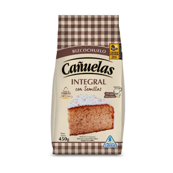 Premezcla Cañuelas Bizcochuelo Integral C/Semillas 450 g