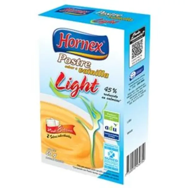 Postre Hornex Light Sabor Vainilla 60 g