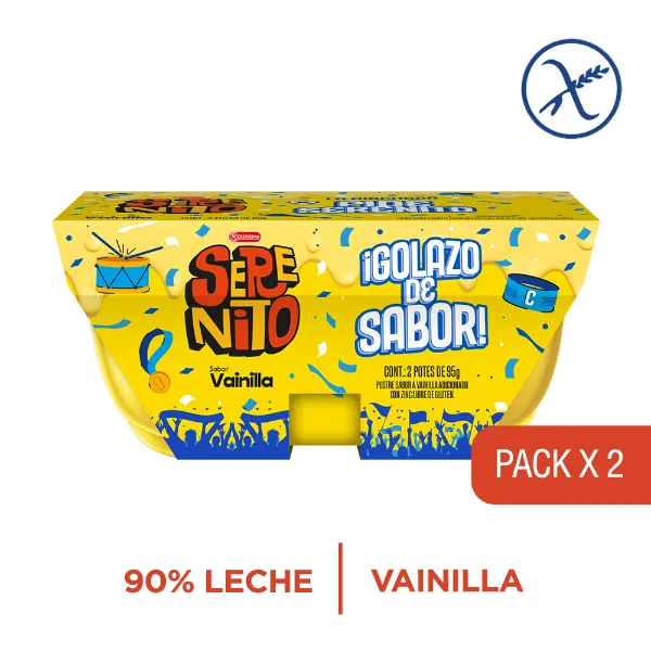 Postre Serenito Wau Vainilla 190 g 2 un.