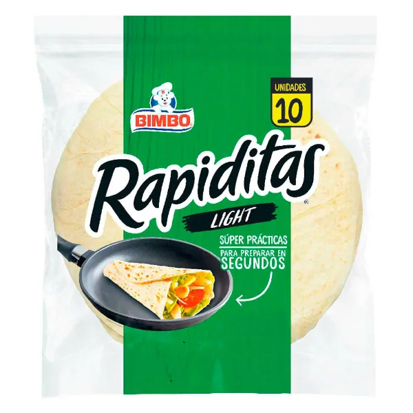 Tortillas rapiditas Bimbo light 310 g