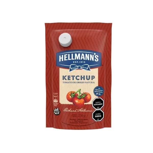 Ketchup Hellmanns Doypack 250 cc