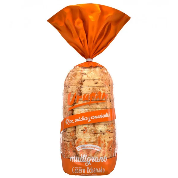 Pan casero rebanado Urupan multigrano