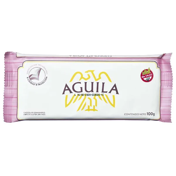 Chocolate taza Águila semi amargo 100 g