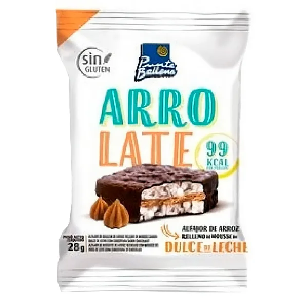 Alfajor arrolate dulce de leche Punta Ballena 24 g