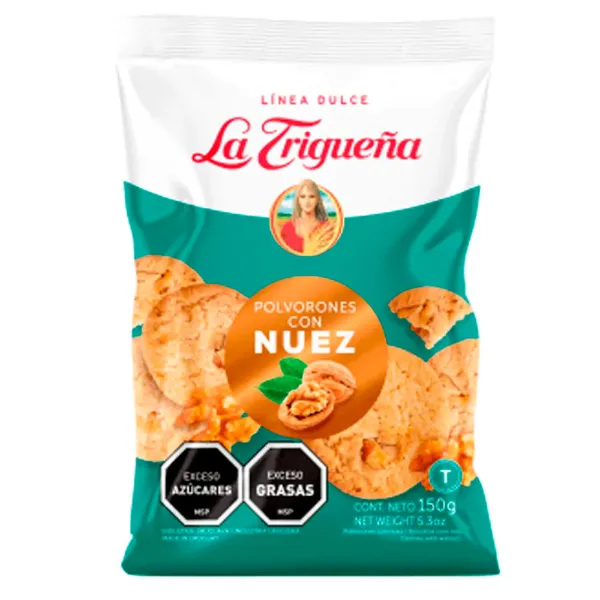 Galletitas La Trigueña polvorones con nuez pq. 150 g