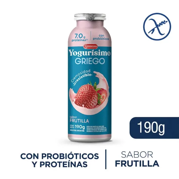 Yogur Yogurisimo Griego Frutilla 190 g