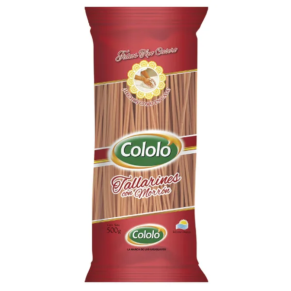 Fideos tallarín Cololó con morrón 500 g