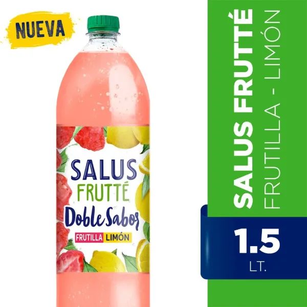 Agua Saborizada Salus Frutte Frutilla Limon 1,5 l