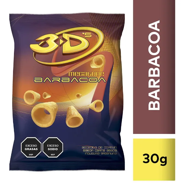 Snack 3d's megáfono barbacoa 30 g