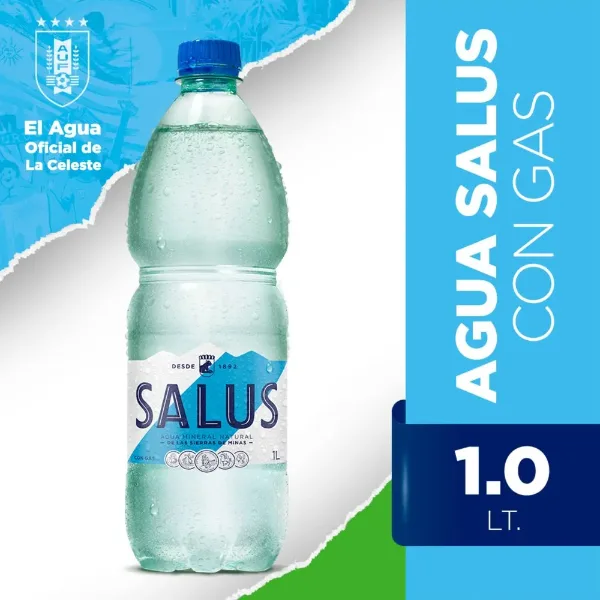 Agua Salus Mineral con Gas Botella 1 l