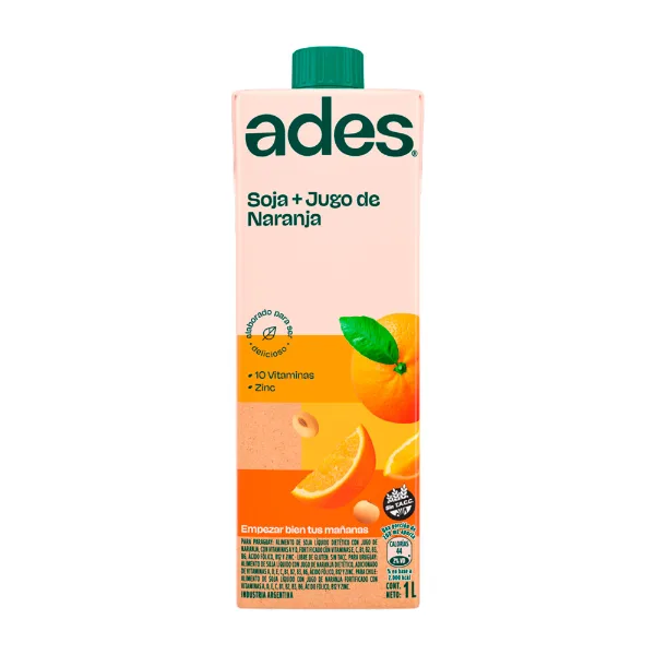 Jugo Ades Naranja 1 l