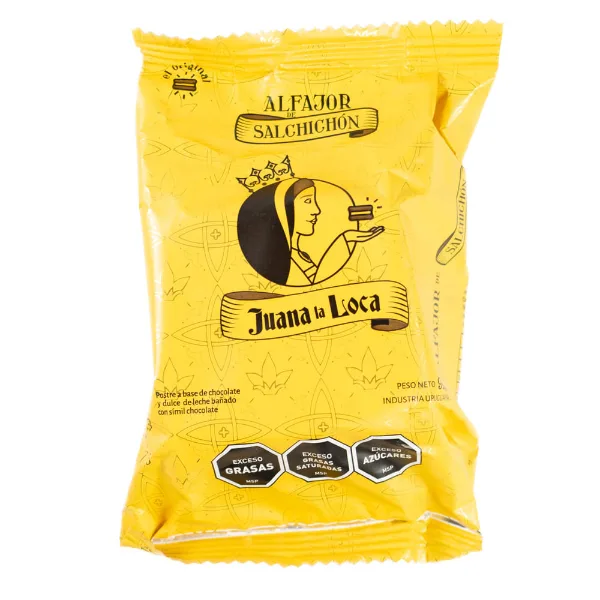 Alfajor de salchichón Juana La Loca chocolate 92 g