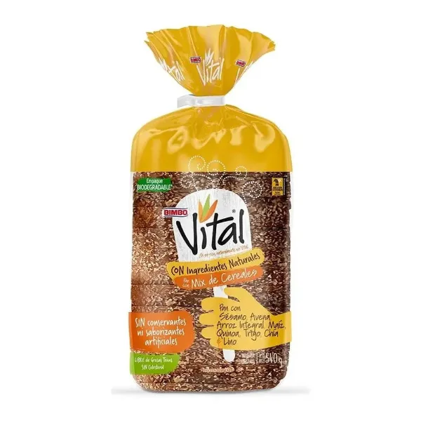Pan de Molde Bimbo Vital Mix de Cereales 540 g