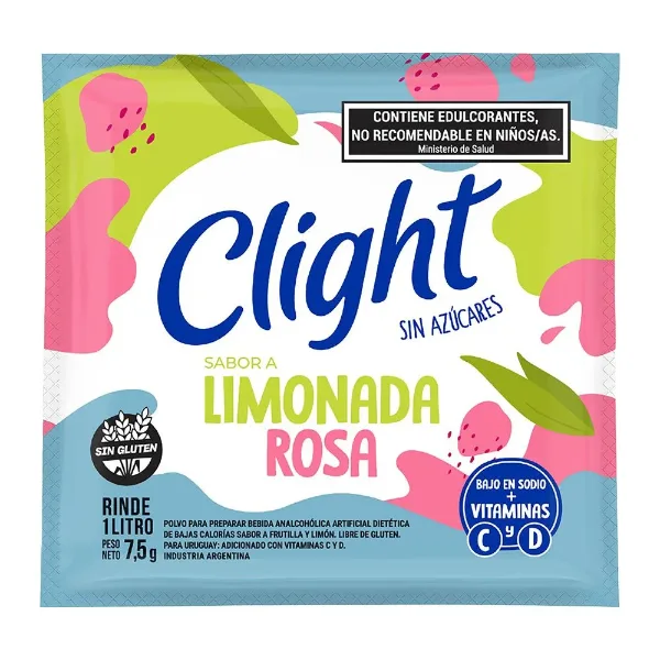 Jugo Clight en Polvo Limonada Rosa 7,5 g
