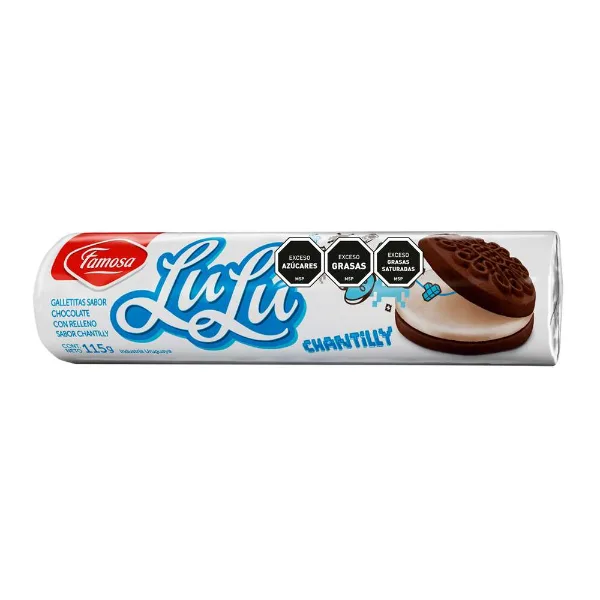 Galletitas Lulu Famosa Rellena Chantilly 115 g