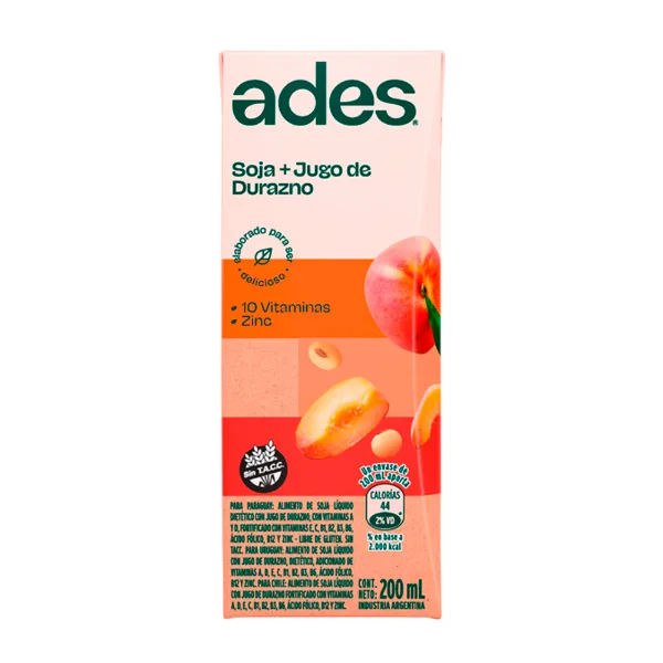 Jugo Ades Durazno 200 ml