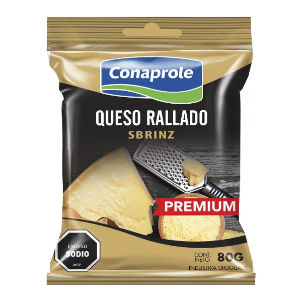 Queso rallado Conaprole 80 g