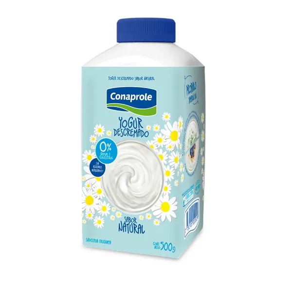 Yogur Conaprole Descremado Natural Tetra Top 500 g