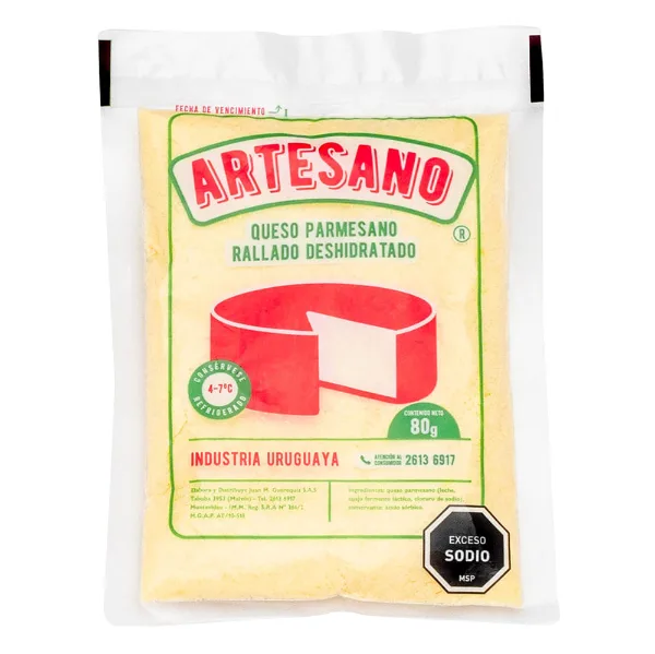 Queso rallado fino Artesano 80 g