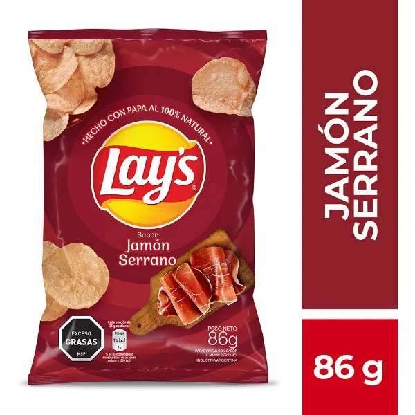 Papas fritas Lay's jamón serrano 86 g