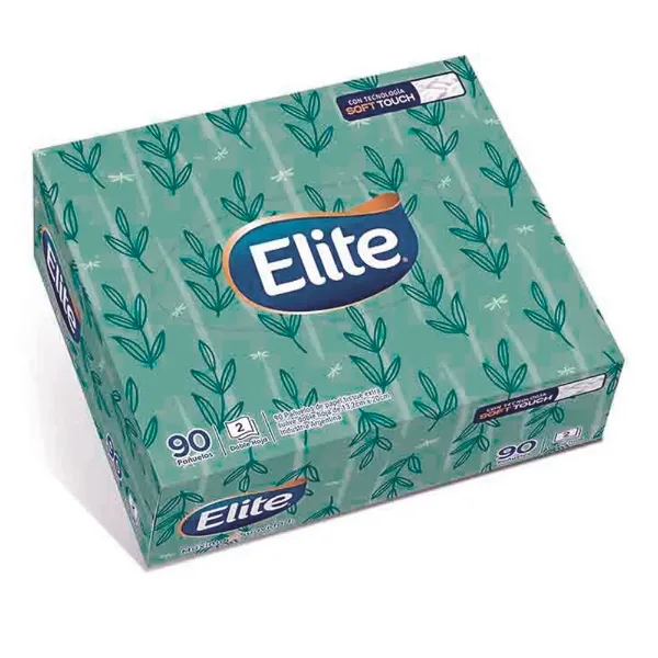Pañuelos facial Elite box 90 un.