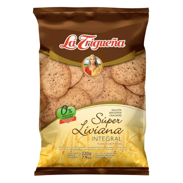 Galleta Súper Liviana La Trigueña Integral Plus 220 g