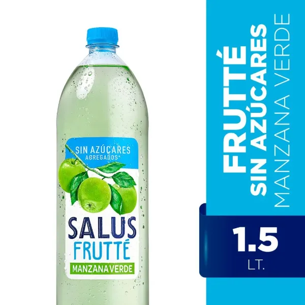 Agua Salus Frutte Manzana Verde sin Azucares Saborizad 1,5 l