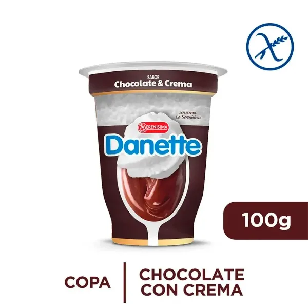 Postre Danette Copa Chocolate C/Crema 100 g